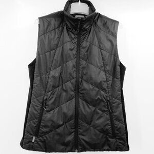 Icebreaker Merinoloft Vest Jacket Women's XL Black Full Zip Z Wool Insulated